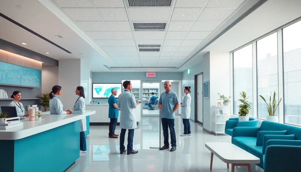 Innovative healthcare setting showcasing lifepp.click values of care and collaboration.