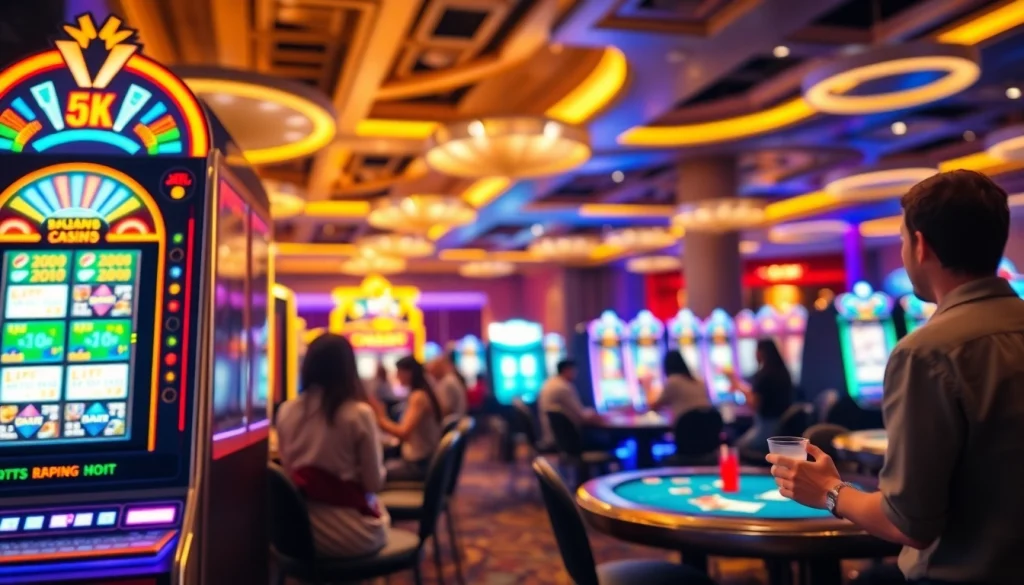 Permainan slot depo 5k dengan mesin penuh warna dan pemain ia merasa bersemangat