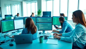 Boost your software quality assurance with services from https://xqa.ca, showcasing a team in action.