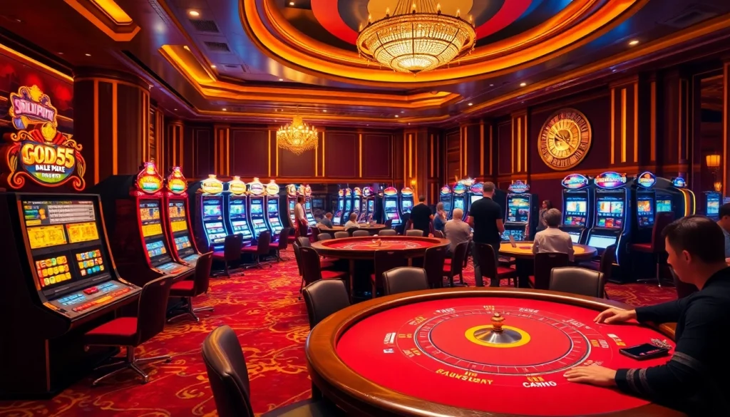 Experience the thrill of winning at god55 casino with vibrant gaming action and luxury.
