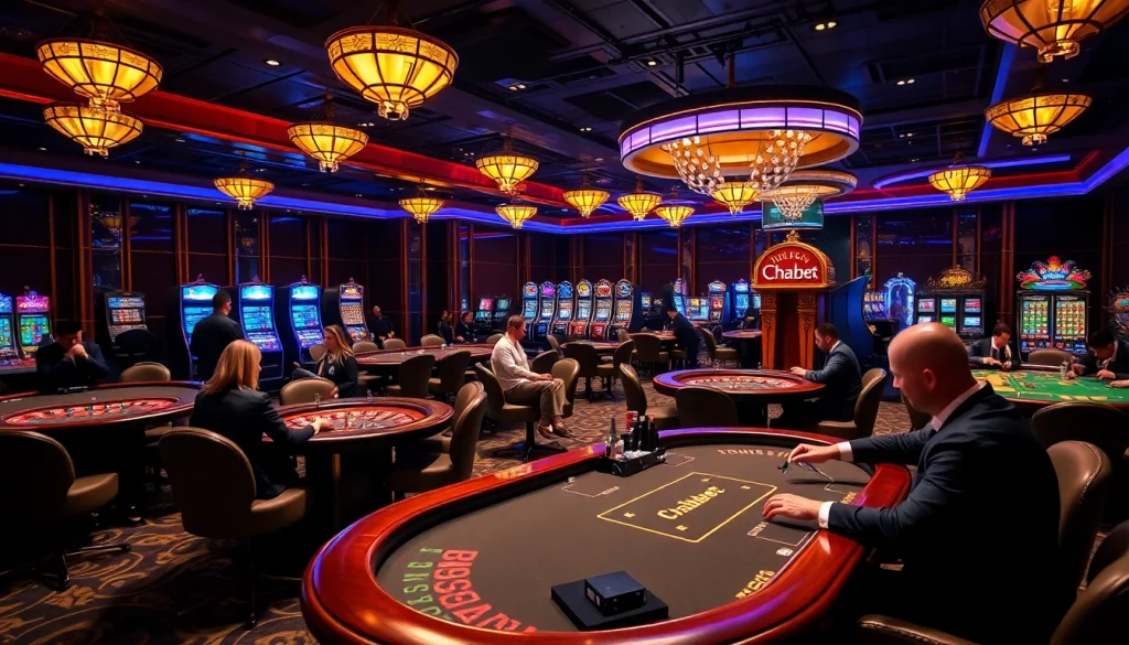 Engage with Thabet's thrilling casino atmosphere, featuring vibrant table games and slot machines.