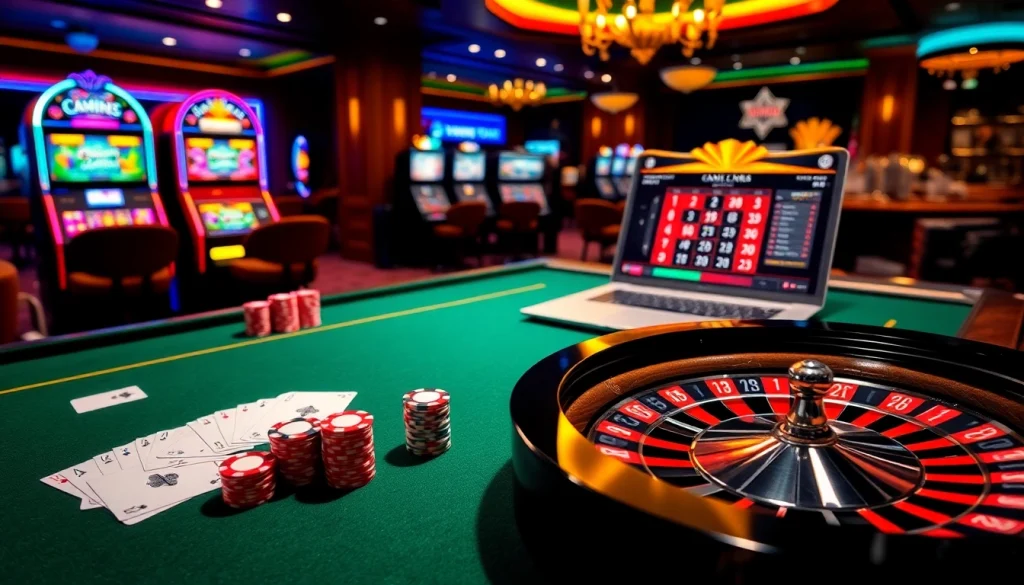 Engage in high-stakes gaming at https://lc88comm.com/ with colorful poker chips and elegant cards on a casino table.
