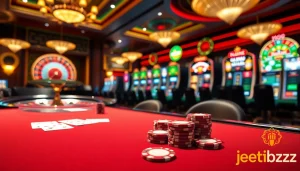 Experience thrilling gameplay at Jeetbuzz ক্যাসিনো with vibrant tables and lively atmosphere.