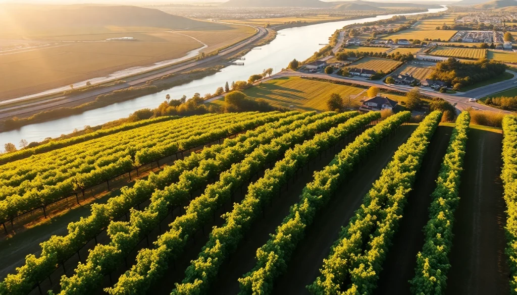 Experience the scenic vineyards and river views of Clarksburg CA in a vibrant landscape.