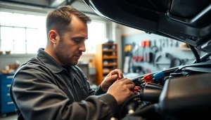 Sprawdzanie bezpieczników samochodowych na https://bezpieczniki24.pl w warsztacie mechanicznym.