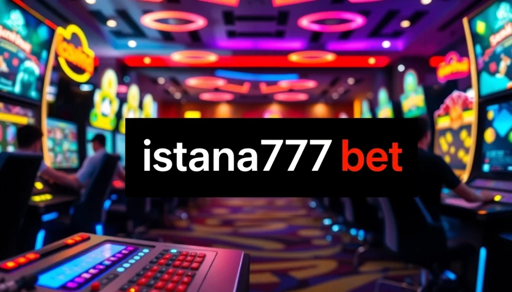 Permainan seru di platform istana777 bet dengan logo terdistribusi secara mencolok.