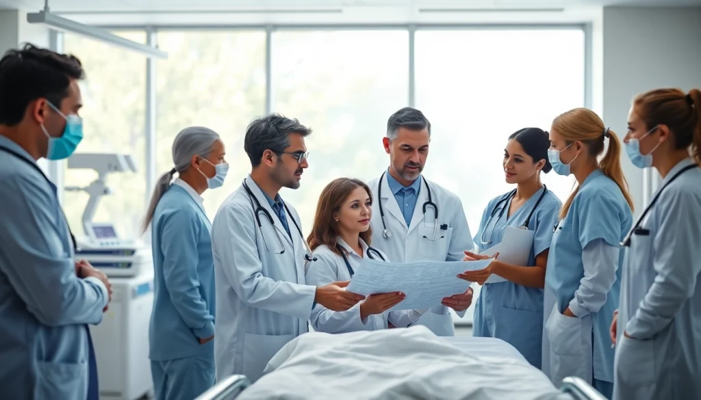 Collaborating healthcare professionals at https://tweestedenziekenhuis.nl in a modern hospital environment.