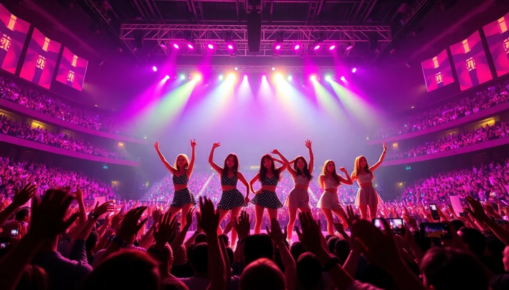 Blackpink news reveals the girl group's incredible stage presence with a vibrant concert scene.