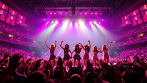 Blackpink news reveals the girl group's incredible stage presence with a vibrant concert scene.