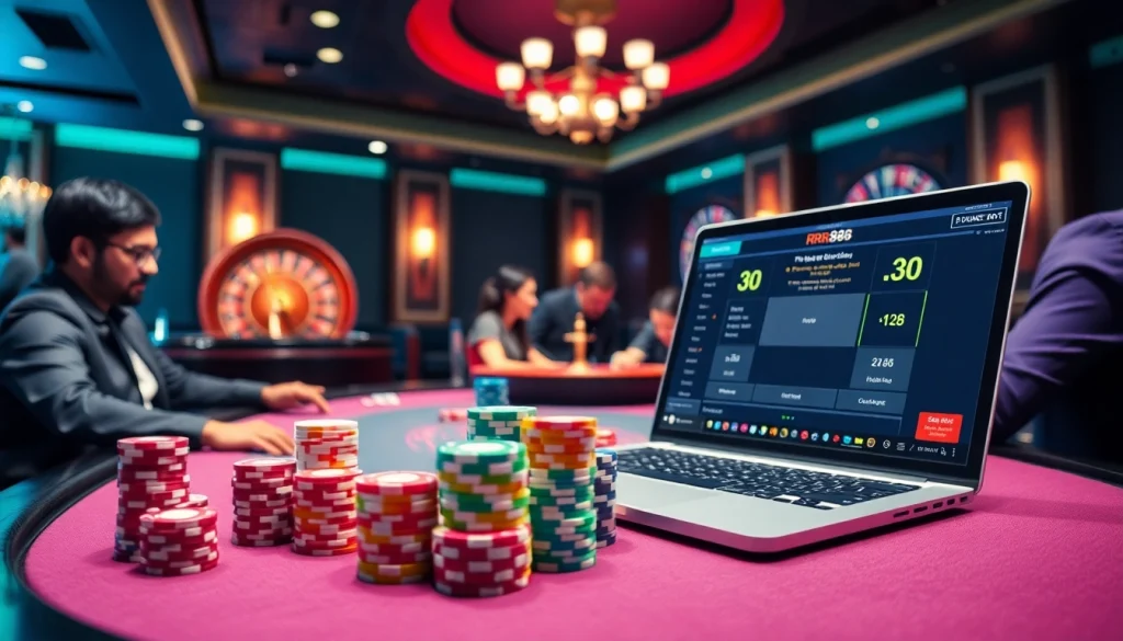 Experience the thrill of online gambling at https://rr88me.com/ with vibrant casino games and poker tables.