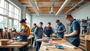 Students learning at trade schools in Hawaii with hands-on approaches and vibrant environments.