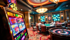 Experience the thrill of nổ hũ with vivid slot machines and vibrant casino action.