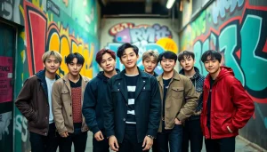 BTS members striking dynamic poses showcasing their unique personalities and styles.