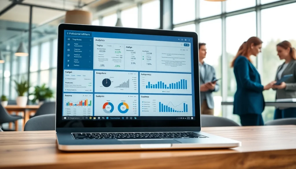 A professional workspace illustrating 1cplatform's user-friendly software interface, inspiring collaboration.