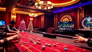 Players enjoying the thrill of dice rolling and roulette at https://qq88.life/ casino.