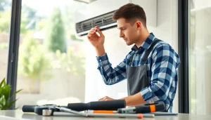 Expert hvac repair goldens bridge technician efficiently servicing an air conditioning unit in a home.