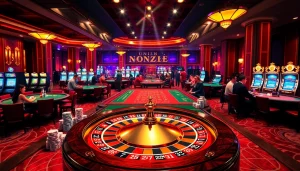 Experience thrilling gaming action at https://nova8886.com/ with vibrant casino tables, poker chips, and immersive roulette experiences.