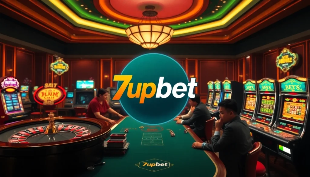 Experience the excitement of online gambling with 7upbet at a luxurious casino.