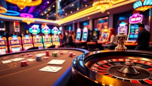 Players engaging in thrilling casino games at MM88's ultra-modern gambling platform.