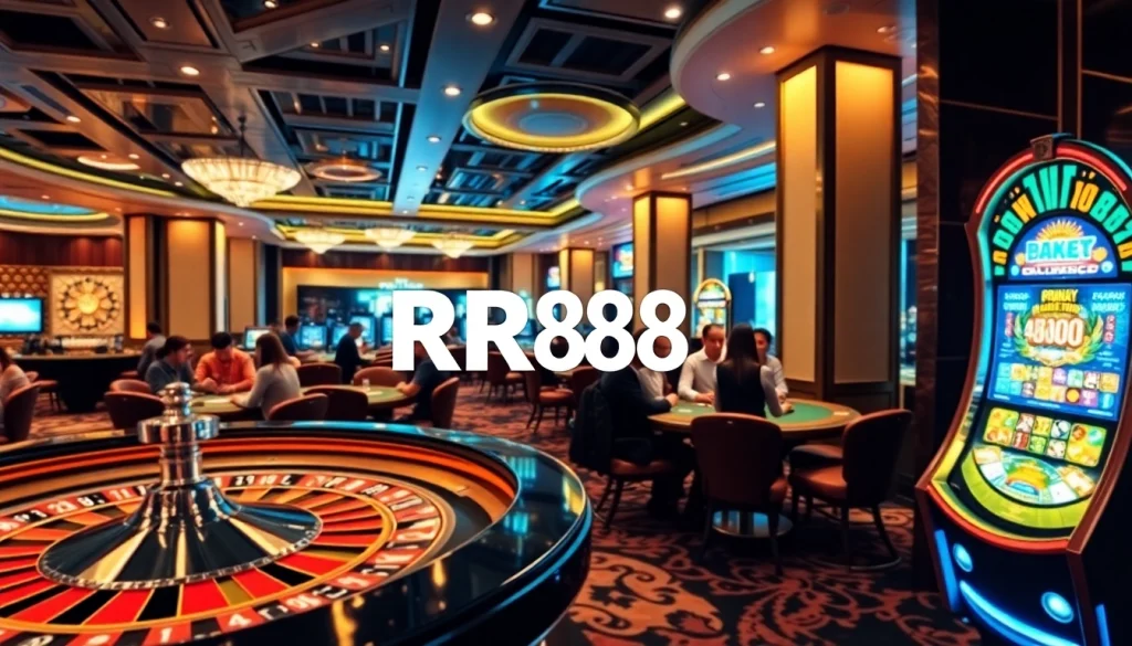 Experience thrilling games at RR88 casino with vibrant tables and exciting action.
