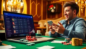 Engaging online sports betting experience for สมัครแทงบอล with vibrant odds display and excited gamblers.