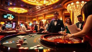 Experience the thrill of the hidden wiki dark web at a luxurious casino with excited players and vibrant gameplay.