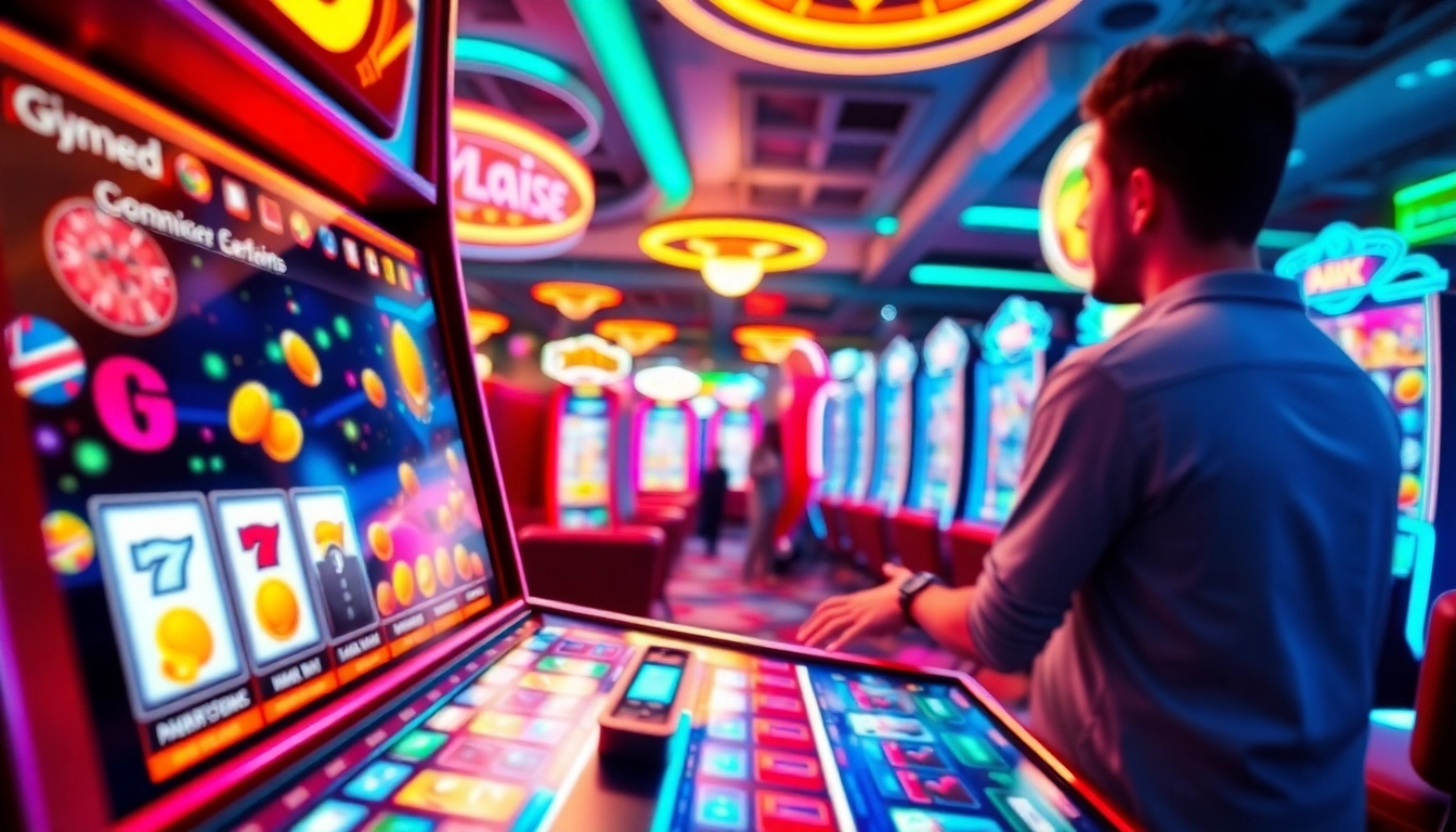 Aksi seru saat bermain slot depo 1k dengan grafik digital yang cerah dan penuh warna.