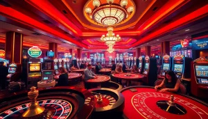 Exciting gambling scene with roulette wheel and players enjoying Vaoluoi tv's premium betting experience.