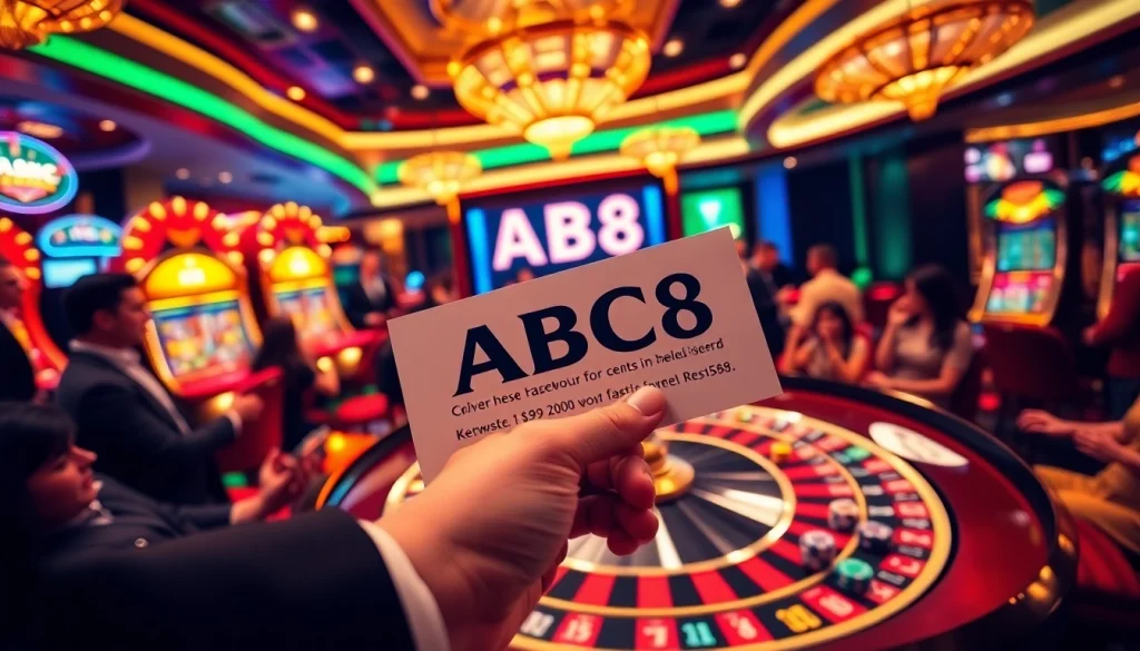 Experience the excitement of gambling at ABC8 with vibrant casino slots and exhilarating roulette action.