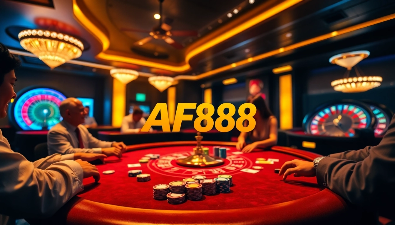 Experience the thrill of poker and casino games with AF88's vibrant atmosphere.