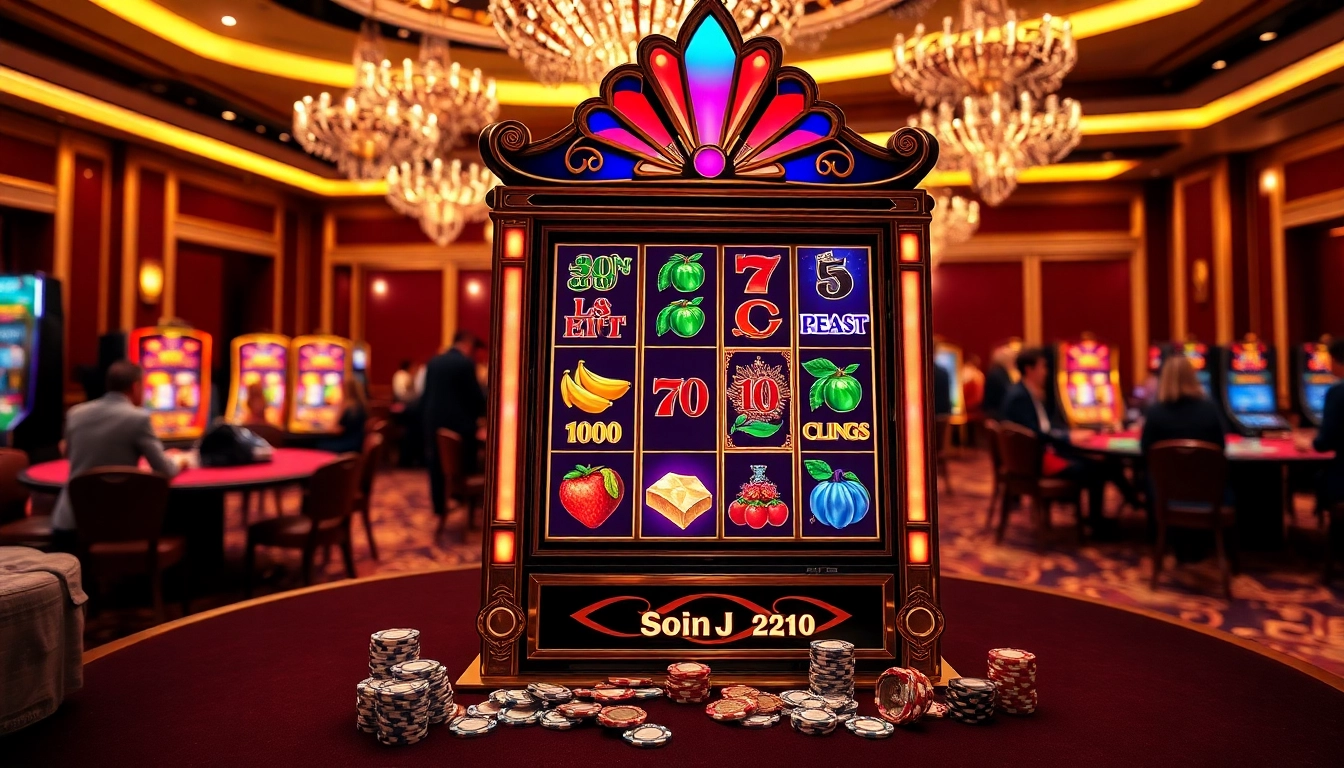 Experience the thrill of a pragmatic slot game in a luxurious casino environment.