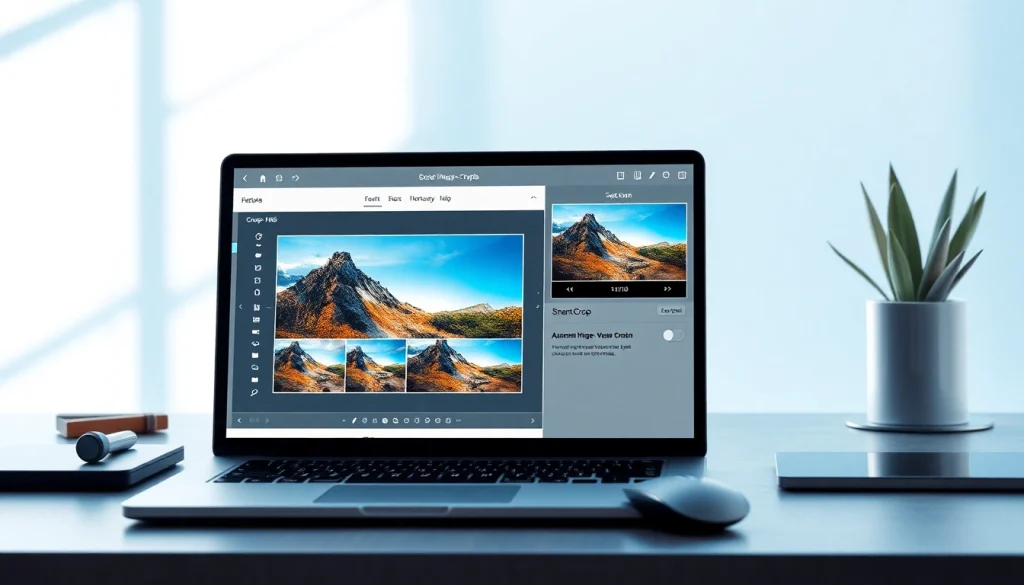Crop image tool interface highlighting user-friendly cropping features in a digital workspace.