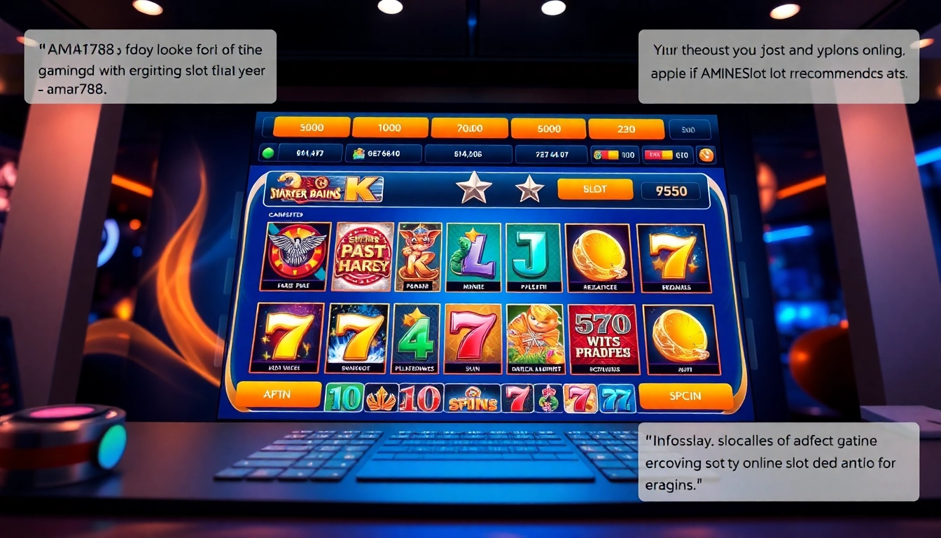 Discover aman788 with a vibrant online gambling platform showcasing engaging slot games and user-friendly interface.
