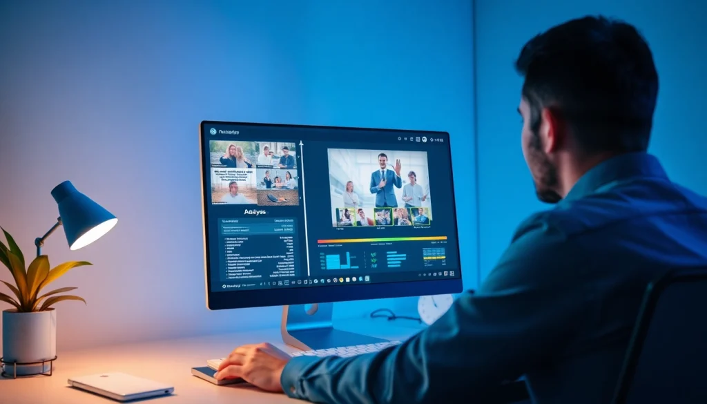 A user converting video to prompt using an innovative AI tool in a modern digital workspace.