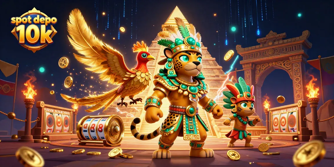 Experience thrilling slot depo 10k action with a captivating Mayan-themed gaming scene.