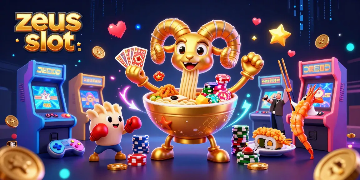 Spin the zeus slot with interactive characters and dynamic casino elements in a vibrant 3D scene.