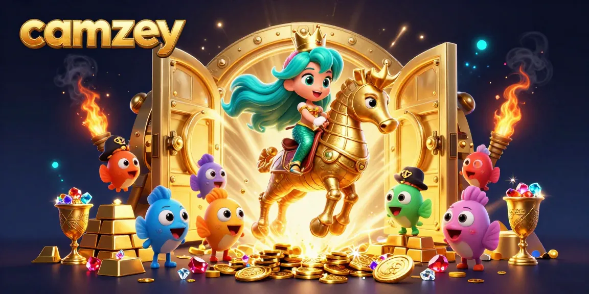Engage in thrilling live video chats with camzey's vibrant characters and rich casino treasures.