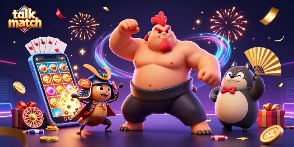 Experience exhilarating action with Talk Match's engaging video chat platform, showcasing vibrant slot game visuals.