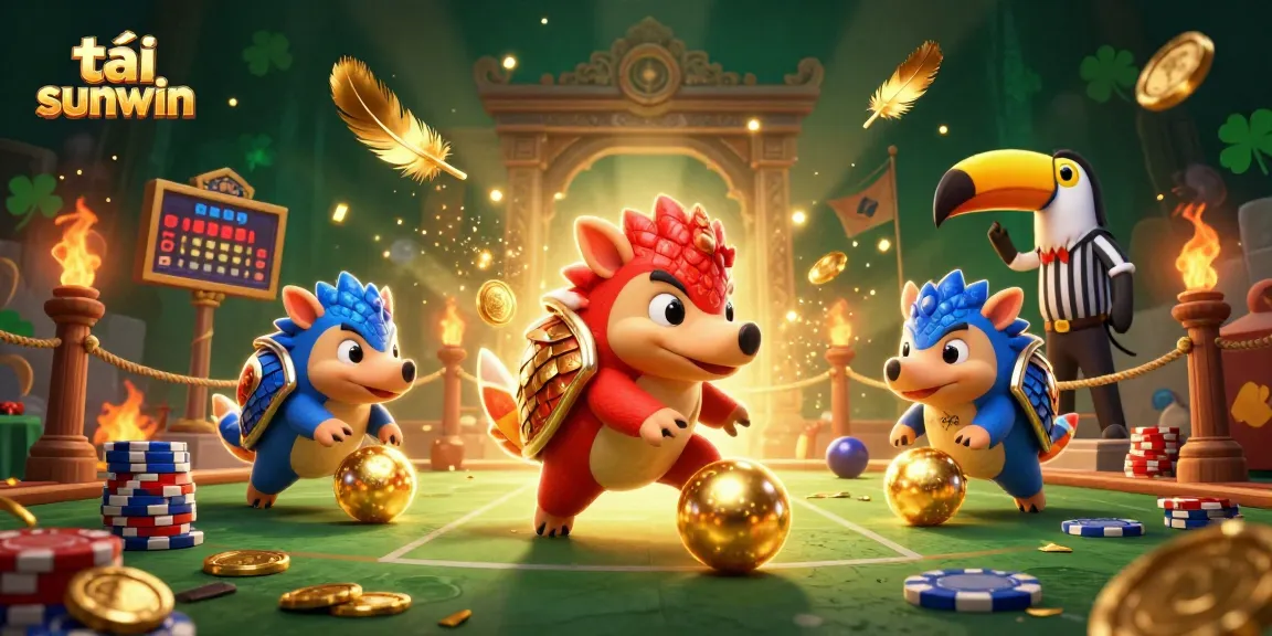 Engage in exciting gameplay at tải sunwin with rival pangolins in a dynamic casino scene.