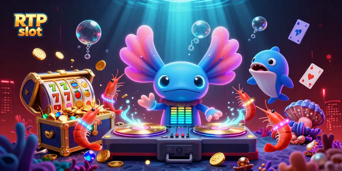 Experience the vibrant energy of RTP slot adventures in this lively underwater casino scene.
