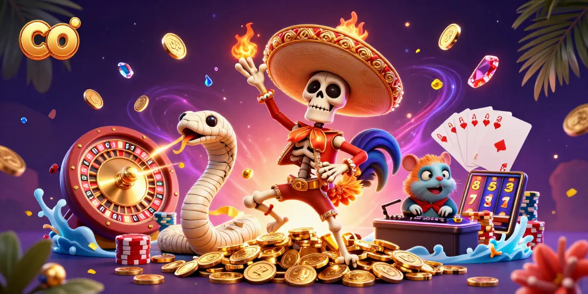 Immerse in the thrilling world of online casinos with co, featuring dynamic characters and games.