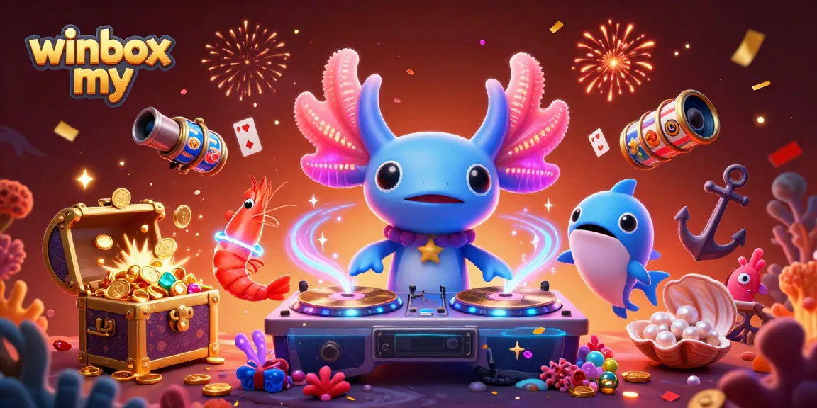 Engage with the vibrant world of winbox my as axolotl DJ spins casino vibes with treasures and fun!