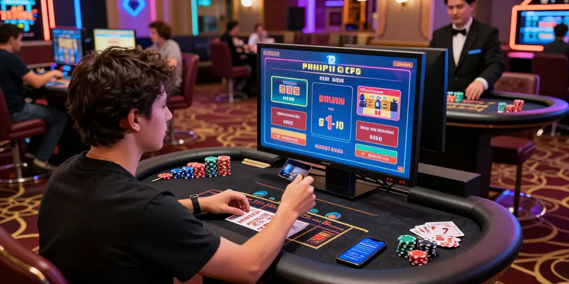 Engaged player at a vibrant online casino using credit card at https://brcs.co.uk for an exciting gaming experience.