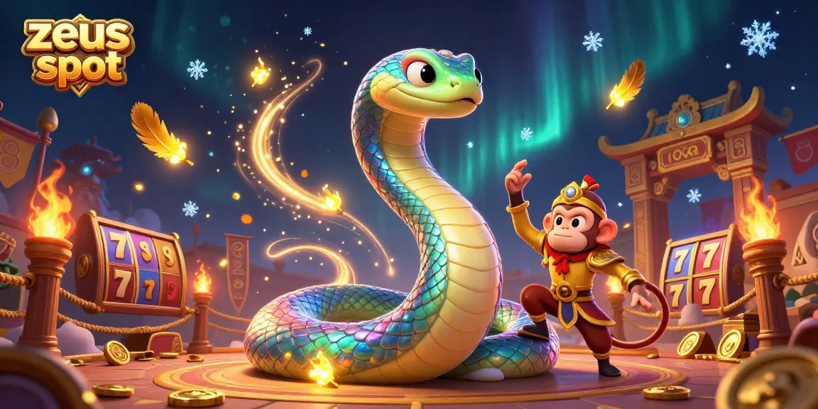 Experience the exciting zeus slot in this vibrant 3D illustration featuring colorful characters and dynamic game elements.